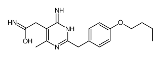 2-[4-amino-2-[(4-butoxyphenyl)methyl]-6-methylpyrimidin-5-yl]acetamide Structure