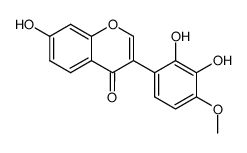 3-(2,3-Dihydroxy-4-methoxyphenyl)-7-hydroxy-4H-1-benzopyran-4-one structure