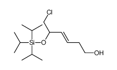6-chloro-5-tri(propan-2-yl)silyloxyhex-3-en-1-ol结构式