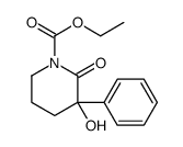 1-(ethoxycarbonyl)-3-hydroxy-3-phenyl-2-piperidinone结构式