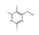 4-(bromomethyl)-2,5,6-trichloro-pyrimidine结构式