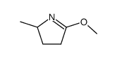2-Methoxy-5-methyl-3,4-dihydro-5H-pyrrole结构式