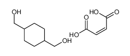 (E)-but-2-enedioic acid,[4-(hydroxymethyl)cyclohexyl]methanol Structure