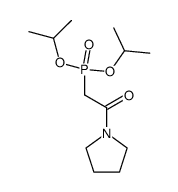 diisopropyl (2-oxo-2-(pyrrolidin-1-yl)ethyl)phosphonate Structure