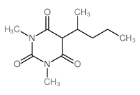 1,3-dimethyl-5-pentan-2-yl-1,3-diazinane-2,4,6-trione结构式