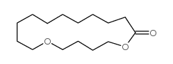 12-oxahexadecanolide Structure