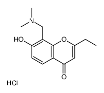 (2-ethyl-7-hydroxy-4-oxochromen-8-yl)methyl-dimethylazanium,chloride Structure