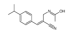 N-[2-cyano-3-(4-propan-2-ylphenyl)prop-2-enyl]acetamide Structure