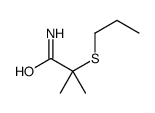 2-Methyl-2-(propylthio)propionamide Structure