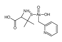 (2R)-2-amino-3-[hydroxy(pyridin-2-ylmethyl)arsoryl]sulfanyl-3-methylbutanoic acid结构式