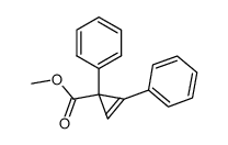 methyl 1,2-diphenylcycloprop-2-ene-1-carboxylate结构式