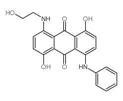 1,5-dihydroxy-4-[(2-hydroxyethyl)amino]-8-(phenylamino)anthraquinone Structure