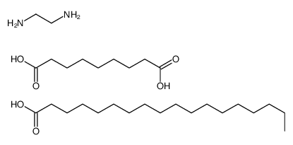 ethane-1,2-diamine,nonanedioic acid,octadecanoic acid结构式