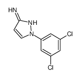 1-(3,5-dichlorophenyl)pyrazol-3-amine结构式