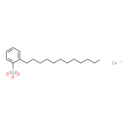 Benzenesulfonic acid, dodecyl-, cerium(3+) salt, basic结构式