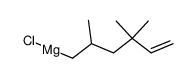 (2,4,4-trimethyl-hex-5-enyl)-magnesium chloride结构式