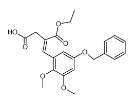 4-(5-(benzyloxy)-2,3-dimethoxyphenyl)-3-(ethoxycarbonyl)but-3-enoic acid结构式