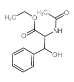 Phenylalanine,N-acetyl-b-hydroxy-,ethyl ester结构式