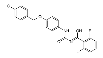 N-[[4-[(4-chlorophenyl)methoxy]phenyl]carbamoyl]-2,6-difluorobenzamide Structure