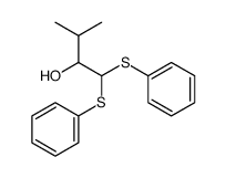 3-Methyl-1,1-bis-(phenylthio)-butan-2-ol Structure