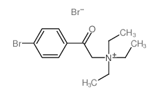 [2-(4-bromophenyl)-2-oxo-ethyl]-triethyl-azanium structure