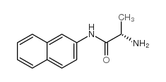L-丙氨酸β-萘酰胺结构式