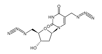 5-(azidomethyl)-5'-azido-2',5'-dideoxyuridine Structure