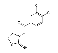 1-(3,4-DICHLOROPHENYL)-2-(2-IMINOTHIAZOLIDIN-3-YL)ETHANONE结构式