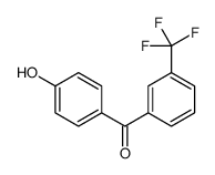 (4-hydroxyphenyl)-[3-(trifluoromethyl)phenyl]methanone Structure