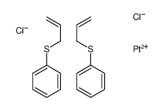 platinum(2+),prop-2-enylsulfanylbenzene,dichloride结构式