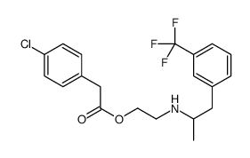 2-[1-[3-(trifluoromethyl)phenyl]propan-2-ylamino]ethyl 2-(4-chlorophenyl)acetate Structure