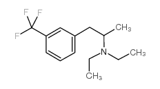 N,N-二乙基-1-[3-(三氟甲基)苯基]-2-丙胺结构式