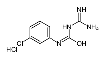 1-(3-chlorophenyl)-3-(diaminomethylidene)urea,hydrochloride结构式