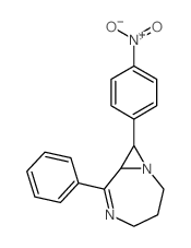 1,5-Diazabicyclo[5.1.0]oct-5-ene,8-(4-nitrophenyl)-6-phenyl-结构式