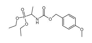 diethyl N-p-methoxybenzyloxycarbonyl-1-aminoethylphosphonate Structure