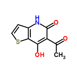 6-Acetyl-7-hydroxythieno[3,2-b]pyridin-5(4H)-one结构式