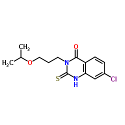 7-chloro-3-(3-isopropoxypropyl)-2-mercaptoquinazolin-4(3H)-one结构式