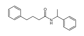 N-(1-phenylethyl)-4-phenylbutyramide结构式