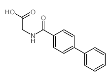 Glycine,N-([1,1'-biphenyl]-4-ylcarbonyl)- structure