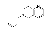 6-but-3-enyl-7,8-dihydro-5H-1,6-naphthyridine结构式