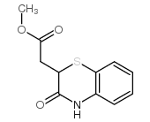 甲基[2H-1,4-苯并噻嗪-3(4H)-酮-2-基]乙酸甲酯结构式
