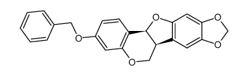 (+/-)-3-benzyloxy-8,9-methylenedioxyprerocarpan结构式