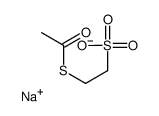 2-(乙酰基硫代)乙基磺酸钠结构式