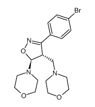 4-((4S,5S)-3-(4-bromophenyl)-4-(morpholinomethyl)-4,5-dihydroisoxazol-5-yl)morpholine Structure