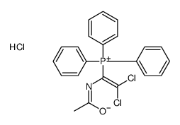 (1-acetamido-2,2-dichloroethenyl)-triphenylphosphanium,chloride Structure