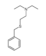 2-benzylsulfanyl-N,N-diethylethanamine结构式