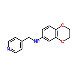 (2,3-DIHYDRO-BENZO[1,4]DIOXIN-6-YL)-PYRIDIN-4-YLMETHYL-AMINE Structure