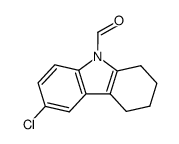 6-chloro-1,2,3,4-tetrahydro-9H-carbazole-9-carbaldehyde结构式