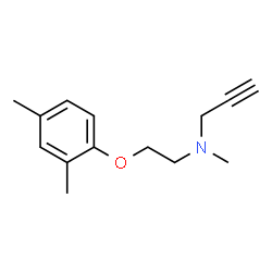 2-Propyn-1-amine,N-[2-(2,4-dimethylphenoxy)ethyl]-N-methyl-(9CI) Structure