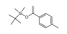 1-(1-t-butyldimethylsiloxyethenyl)-4-methylbenzene Structure